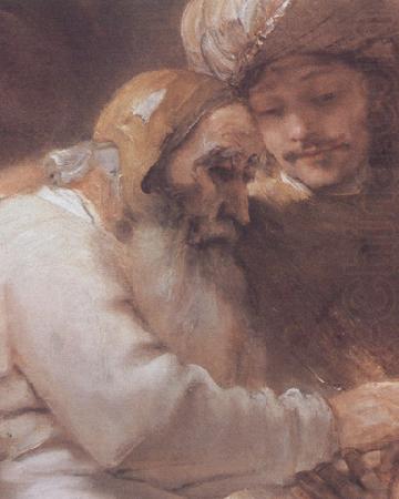 REMBRANDT Harmenszoon van Rijn Facob blessing the Sons of Foseph (mk33) china oil painting image